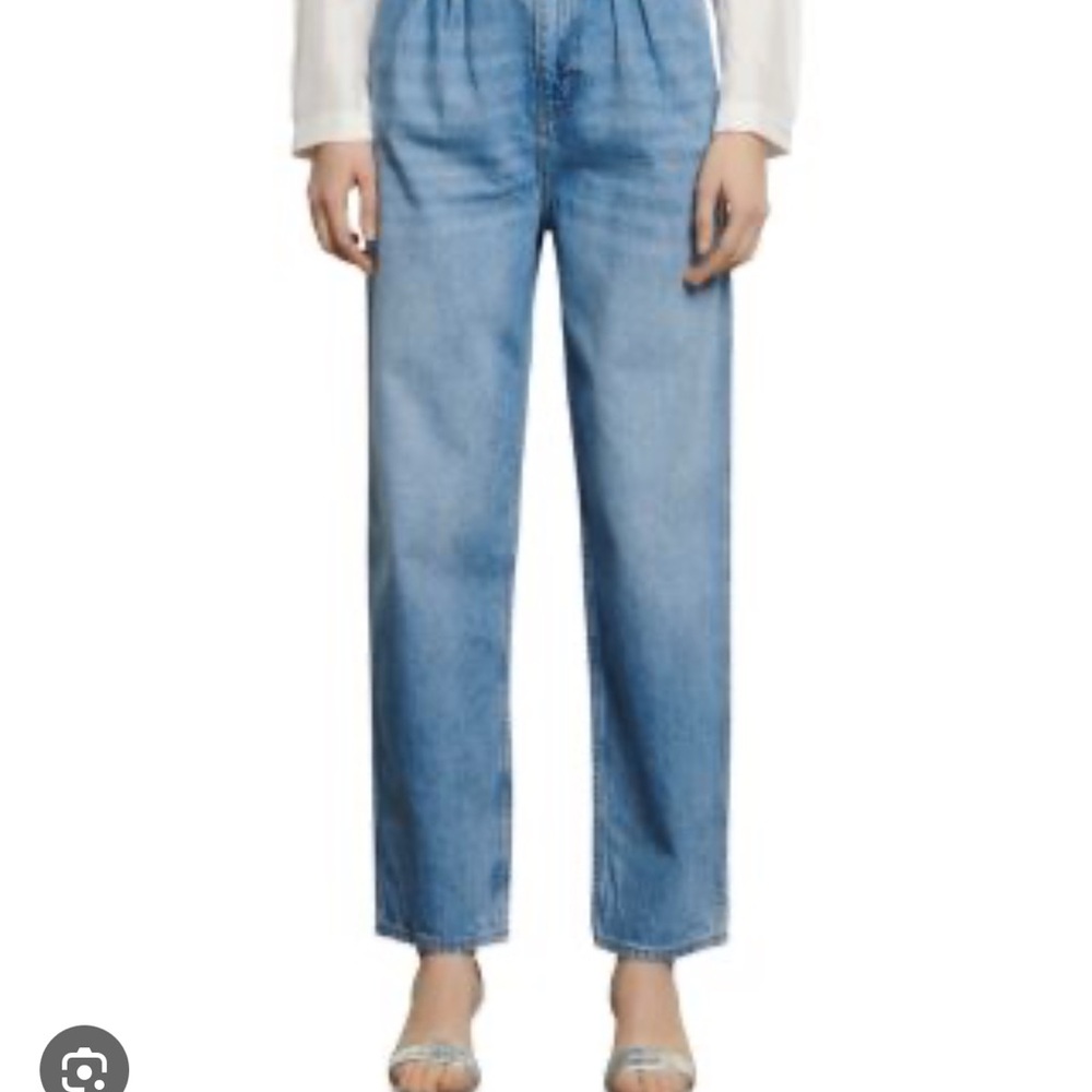 Sandro Blue Ankle Cropped Jeans